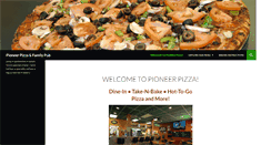 Desktop Screenshot of pioneerpizzaonline.com